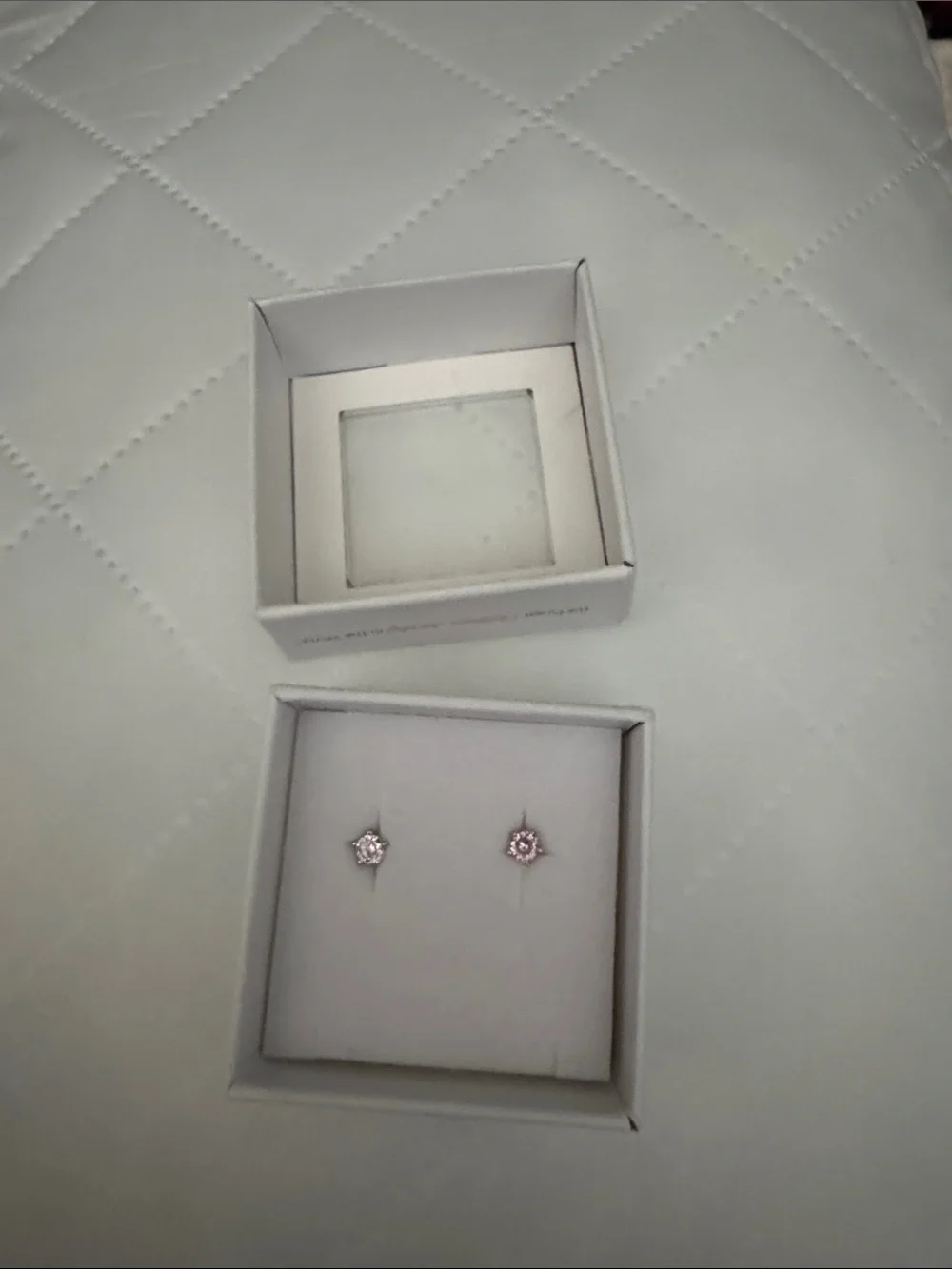 Pink Crystal Stud Earrings